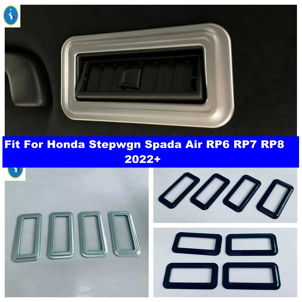 

For Honda Stepwgn Spada Air RP6 RP7 RP8 2022 - 2024 Accessories Rear Air Conditioning AC Outlet Vent Frame Cover Trim Interior