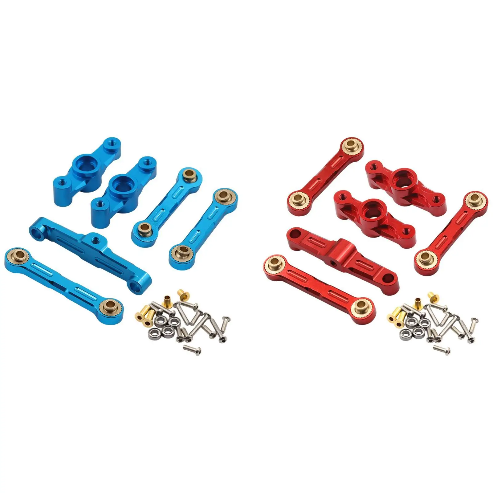 Metal Ball Bearing Crank Steering Assembly Easy to Replace W/Steering Tie Rod RC Car Modification Accessories for TT02D TT02