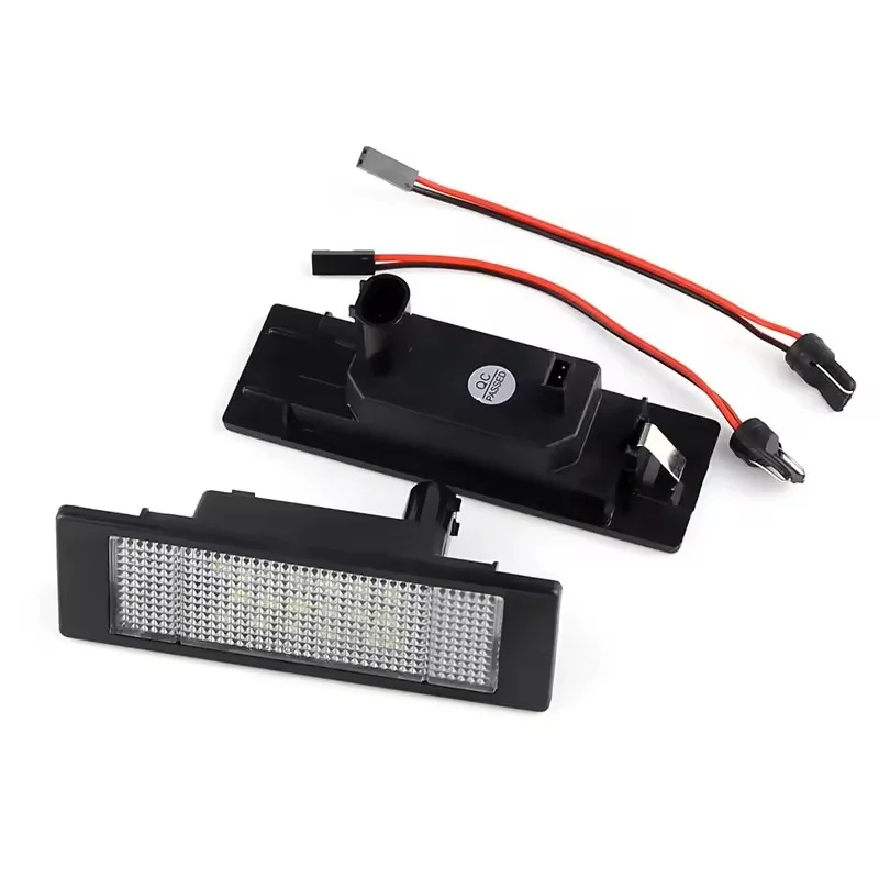 

2pcs 6000K White LED License Plate Light For BMW 1 Series E81 E87 E63 E64 M6 E85 E86 Z4 F12 F13 F20 K48 Car-Styling Number Lamps