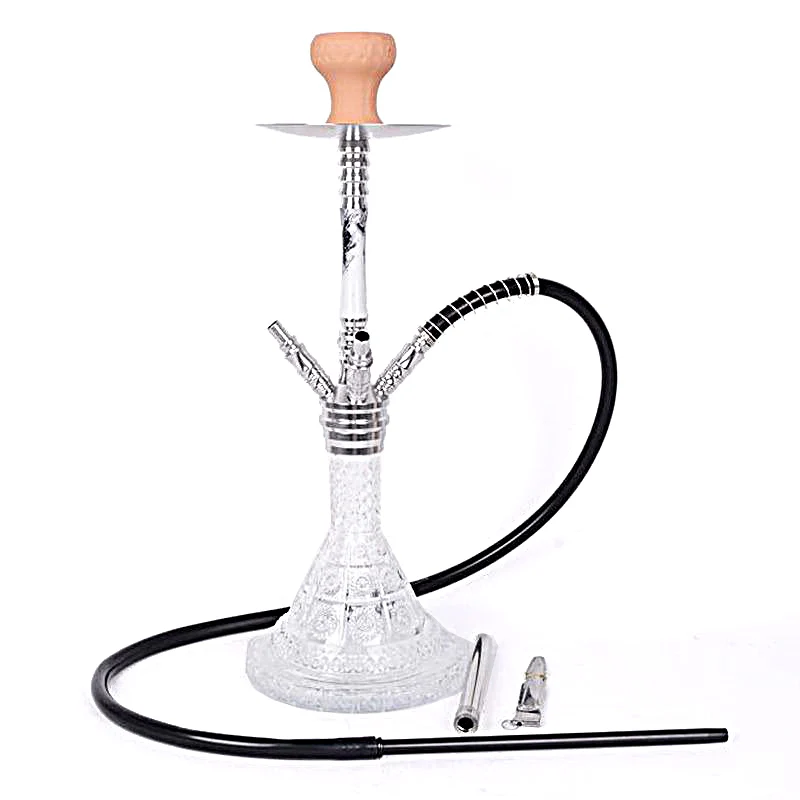 

Stainless steel,Blue Grey,21.7in\55cm Medium Premium,Single\Double\Three\Four Hose 1\2\3\4,Bar Shisha Full Set Pipe Hookah Set