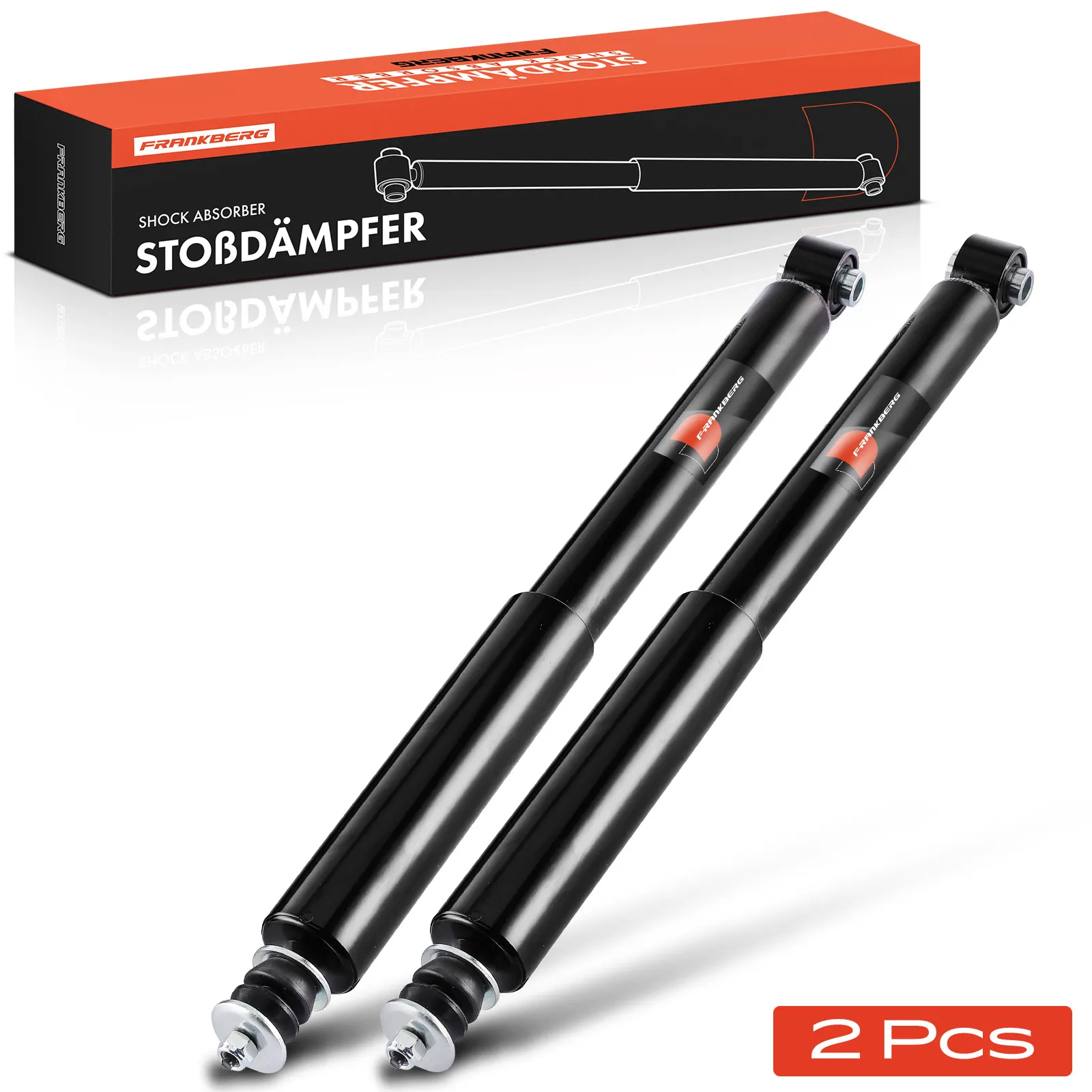 Frankberg 2x Stoßdämpfer Hinterachse für Mitsubishi Pajero 4 V8W V9W Pajero 4 Van V8 V8V V9 Bj ab 2006 349057 4162A116 4162A117