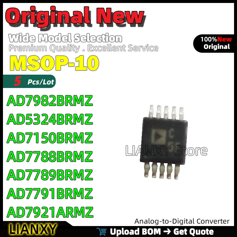 

5 шт. MSOP-10 AD7982BRMZ AD5324BRMZ AD7150BRMZ AD7788BRMZ AD7789BRMZ AD7791BRMZ AD7921ARMZ AD7988-5BRMZ новый оригинальный