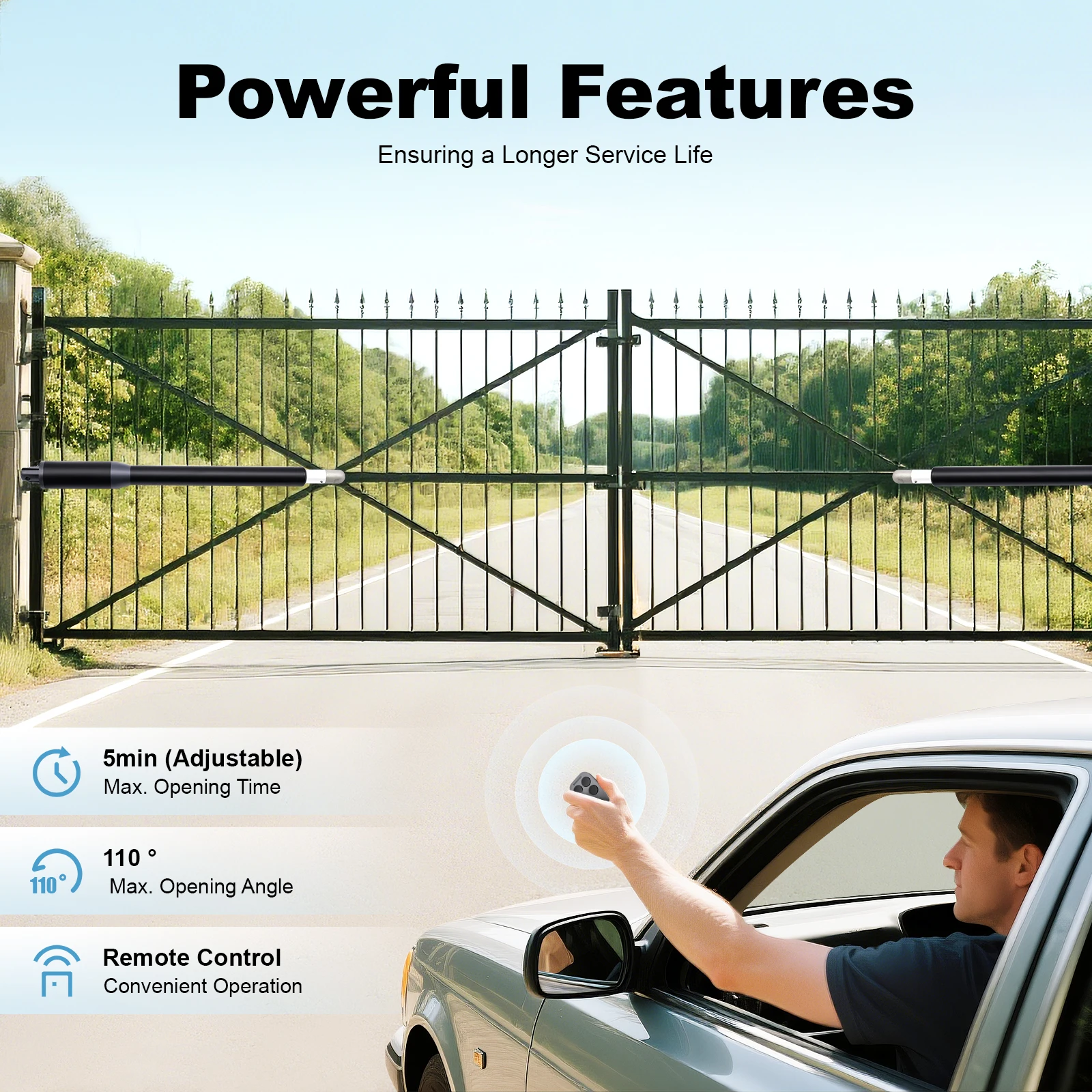 

Electric Gate Opener: Durable, High-Speed Motor for Secure and Convenient Residential Gate Operation