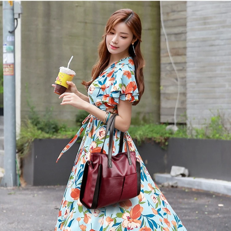 

Сумка-тоут из мягкой искусственной кожи большой вместимости с множеством отделений, городской рюкзак-кроссбоди в тон костюму