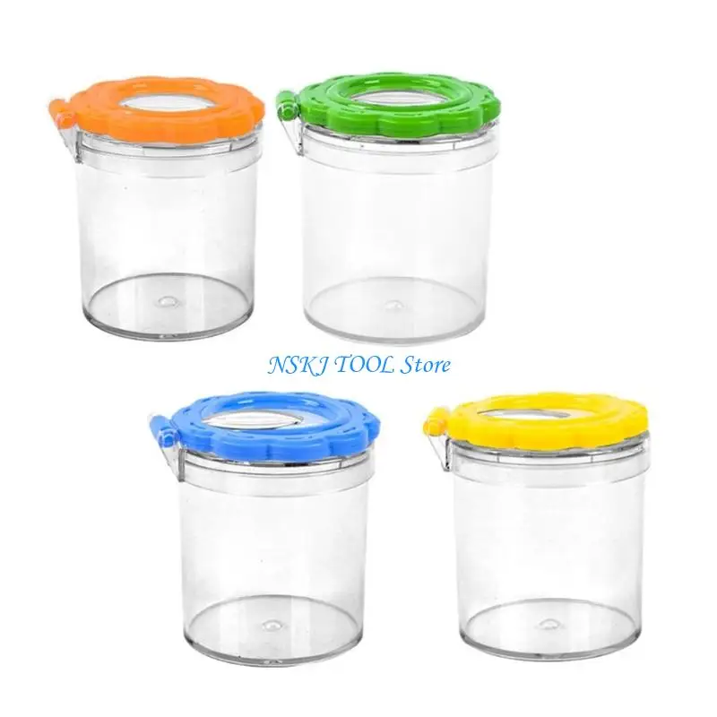 L8RC 4Pcs Insect Observation Box With Magnifier And Tweezer For Kids Science