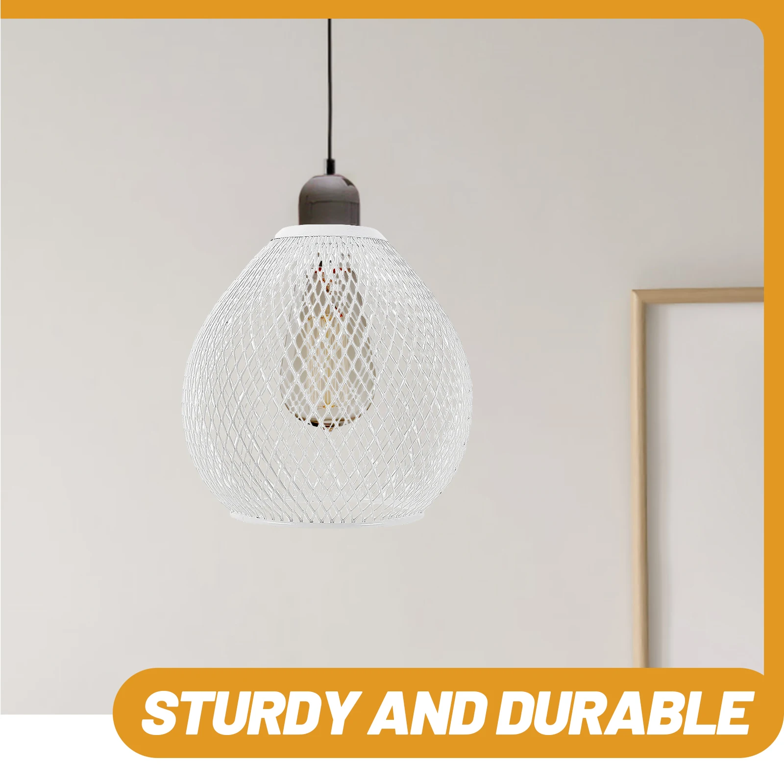 

Hollow-Out Metal Lampshade For Ceiling Pendant Hanging Lights, Vintage Iron Wire Light Cover, Decorative Mesh Shade,