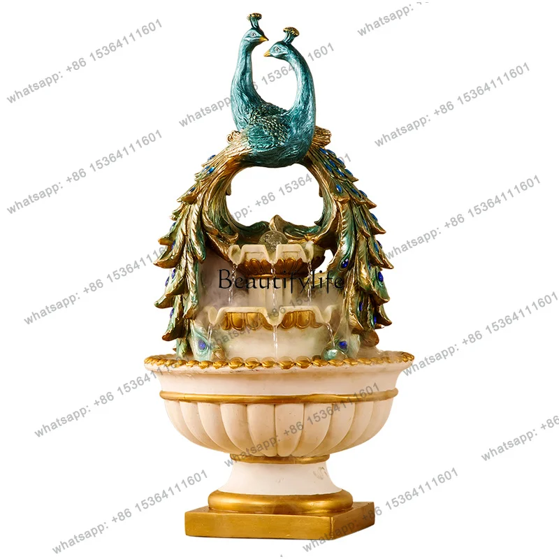 Ornaments Attract Wealth And Flow To The Ground, TV Cabinet, Living Room, American Retro Entrance Decoration