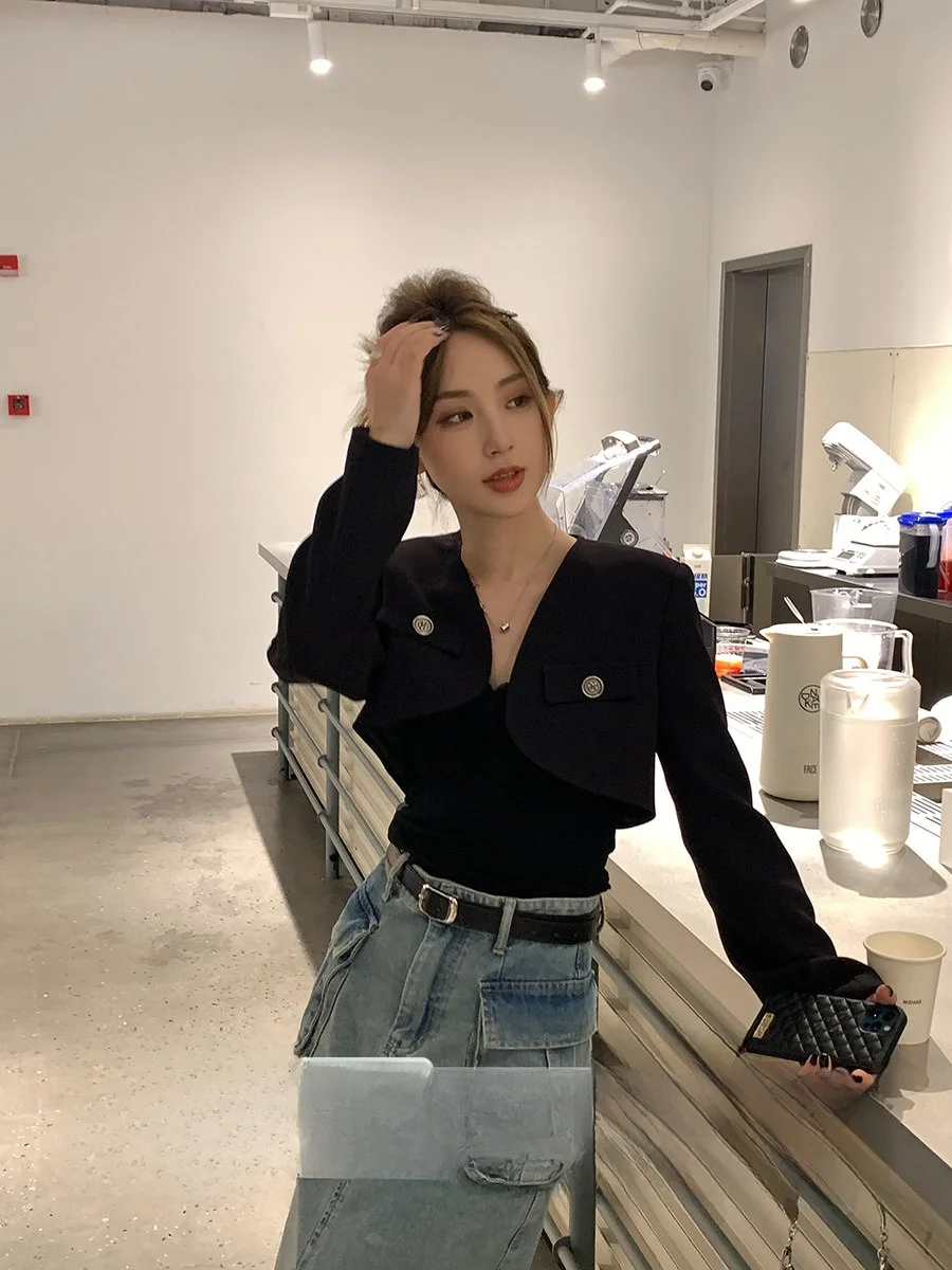 

Женская куртка Bla ort 2023: Весенняя повседневная модель прямого кроя для города, модная верхняя одежда