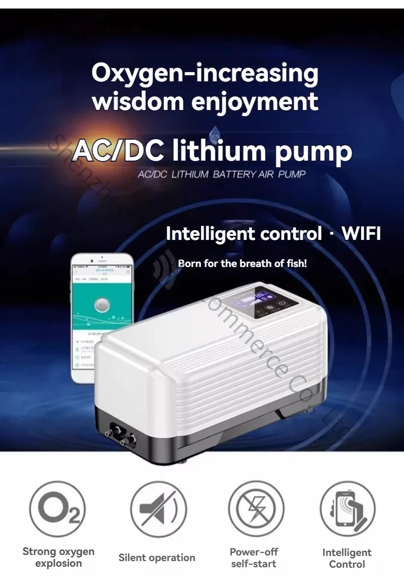 Aerator Pump Power Outage Oxygen Pump Power Outage Self Start To Reach Oxygen Pump, Fishing Aerator