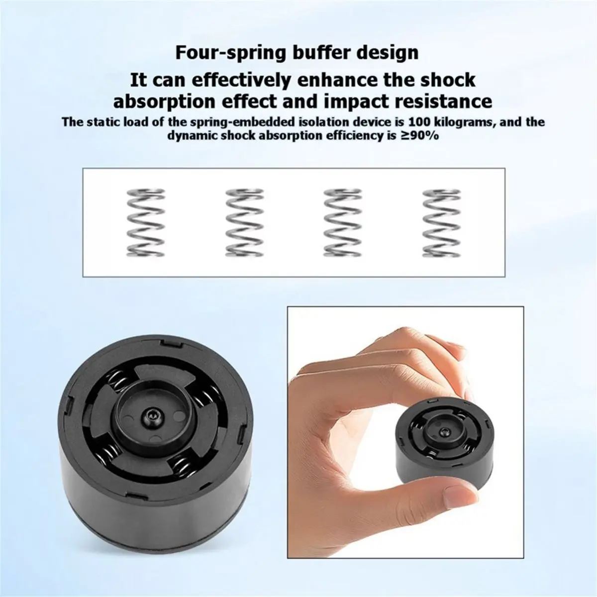 【MUST-HAVE LIST】 4Pcs Feet Pad for X1 P1P P1S 3D Printer Anti-Vibration Anti-Slip Anti-Shock Dust-Proof Replacement Parts