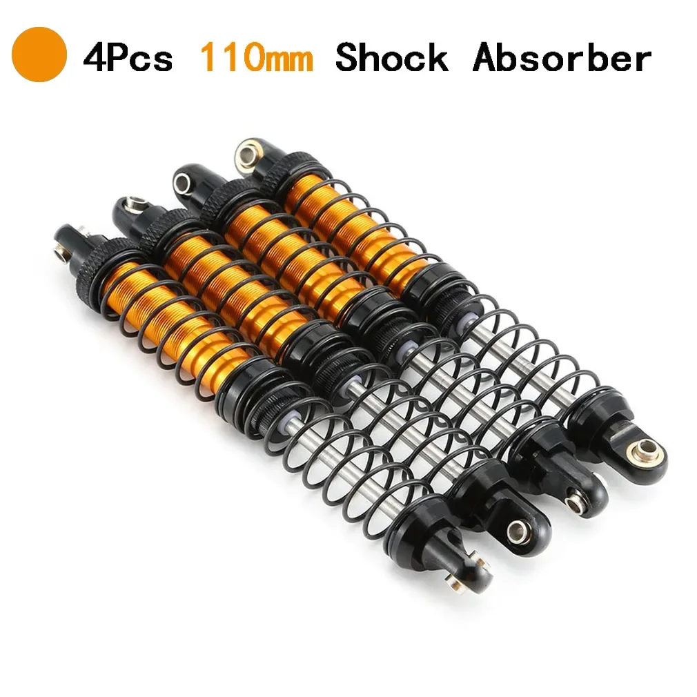 4 STUKS 70mm 80mm 90mm 100mm 110mm 120mm Verstelbare Schokdemper Olie Demper Voor 1/10 RC Crawler Auto TRX4 Axiale SCX10 AXI03007 D90 - afbeelding 1