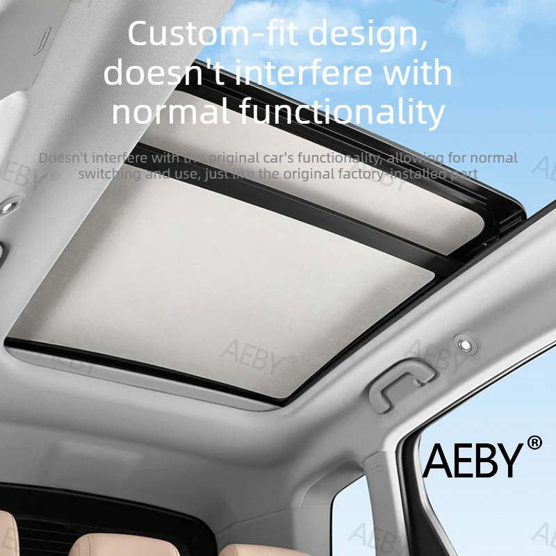 For Toyota Rav4 2026 Static Cling Sunshade,Sunroof Sunshade,Thermal insulation and UV protection,Car interior accessories