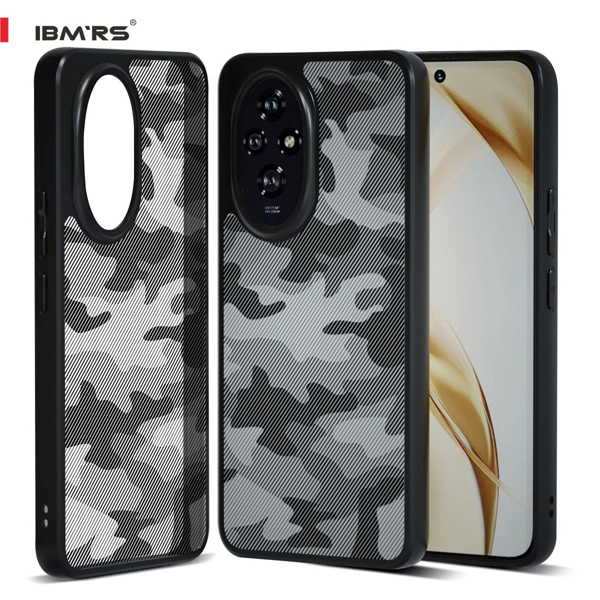 

Official Matte Camo Case for Honor 200, Camouflage Shockproof Cover, PC+TPU Dual Layer Heavy Duty Armor