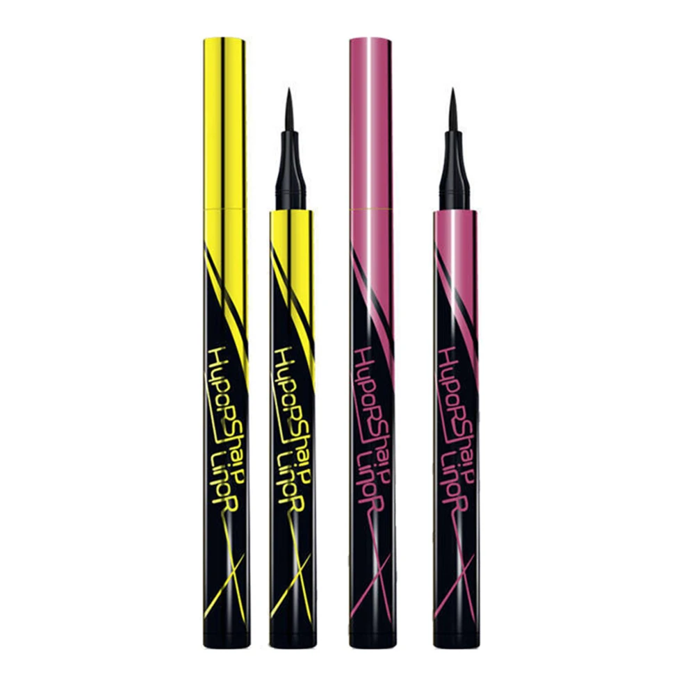 Black Liquid Eyeliner Waterproof Long Lasting Eye Liner Pencil Quick Drying Not Bloom Natural Eyeliner Liquid Pen Cosmetic Tools