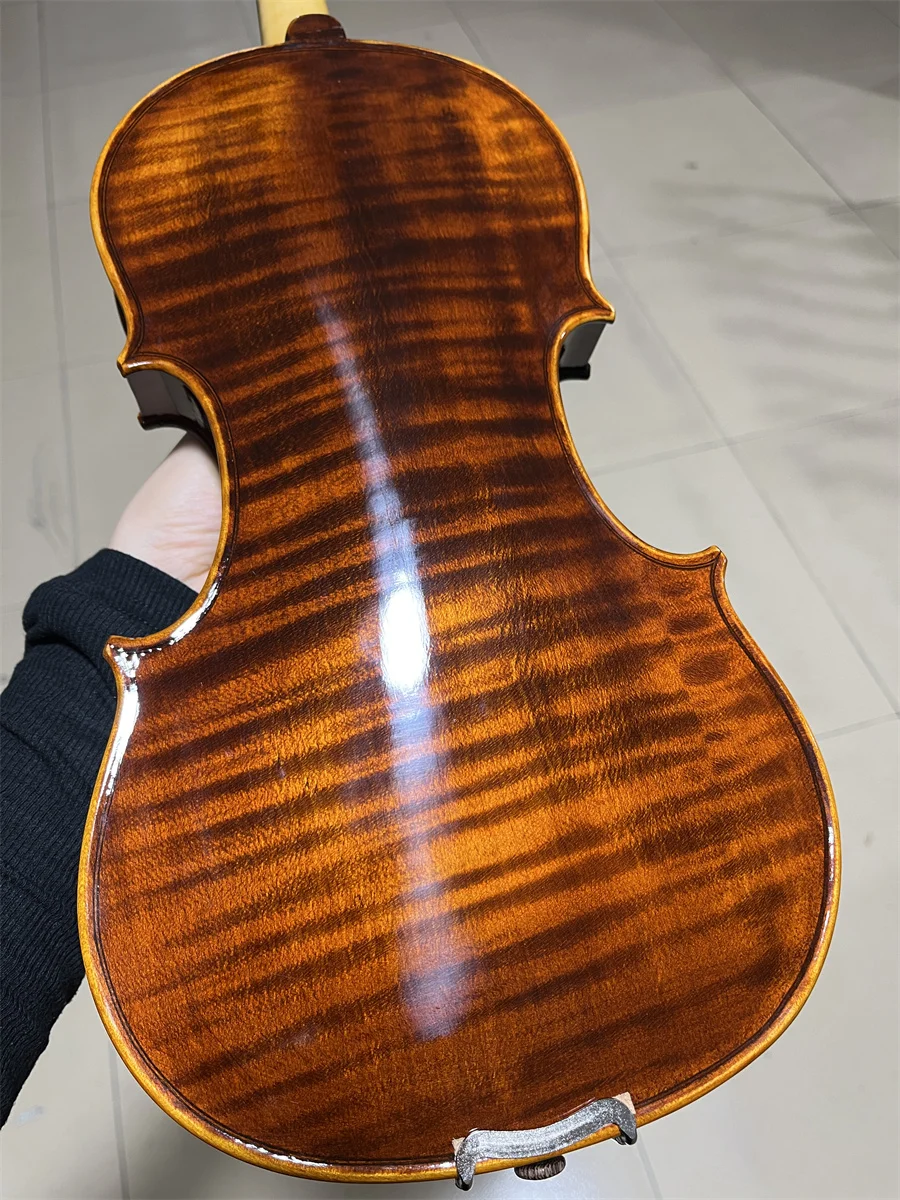 

ACTUAL PHOTO One-Piece Back Advanced Hand Crafted Cкрипка 4/4 كمان Fiddle Free Violin Case Bow violin accessories 240427-09