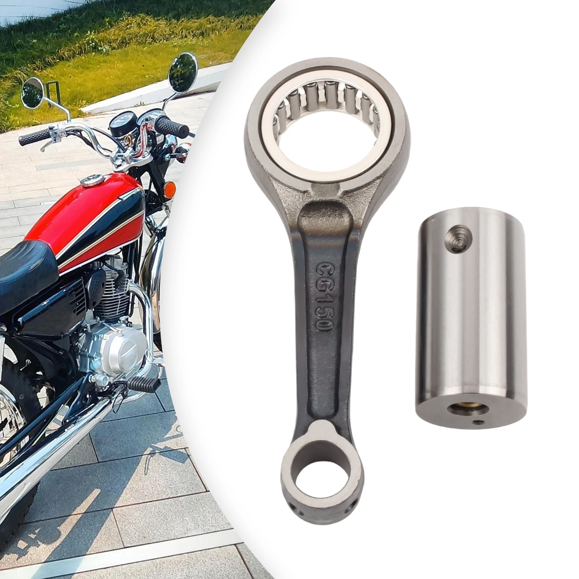 Motorcycle Crankshaft Connecting Rod Conrods Piston Link Rodrod For YAMAHA YBR125 XTZ125 YBR 125YB XTZ Motocross Universal Parts - view 2