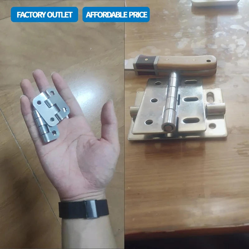 

(Multiple Packs) 304 Stainless Steel Foldable Butterfly Hinge With Mechanical Equipment Hardware Accessories Cabinet Door