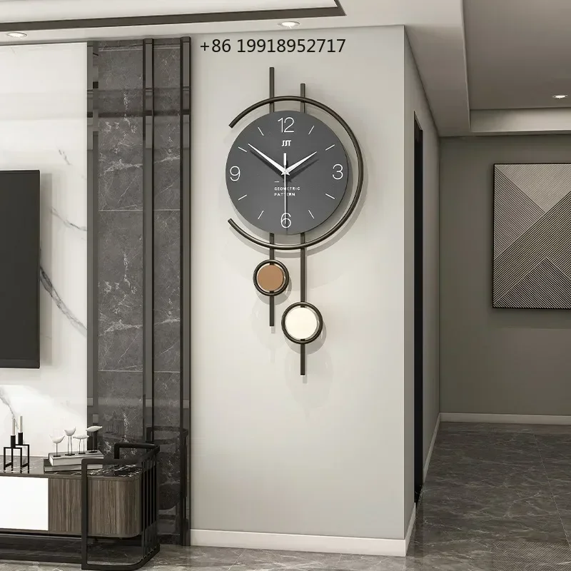 Creative Simple Wall Clocks Metal Pointer Noiseless Living Room Wall Clocks Dining Room Bedroom Art Room Decorations JJ670