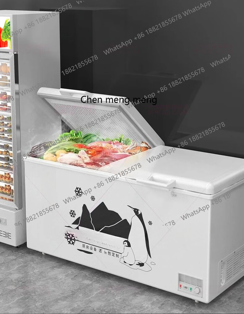 

Horizontal, frozen single temperature freezer Commercial strong cold quick-freezing restaurant back kitchen large capacity
