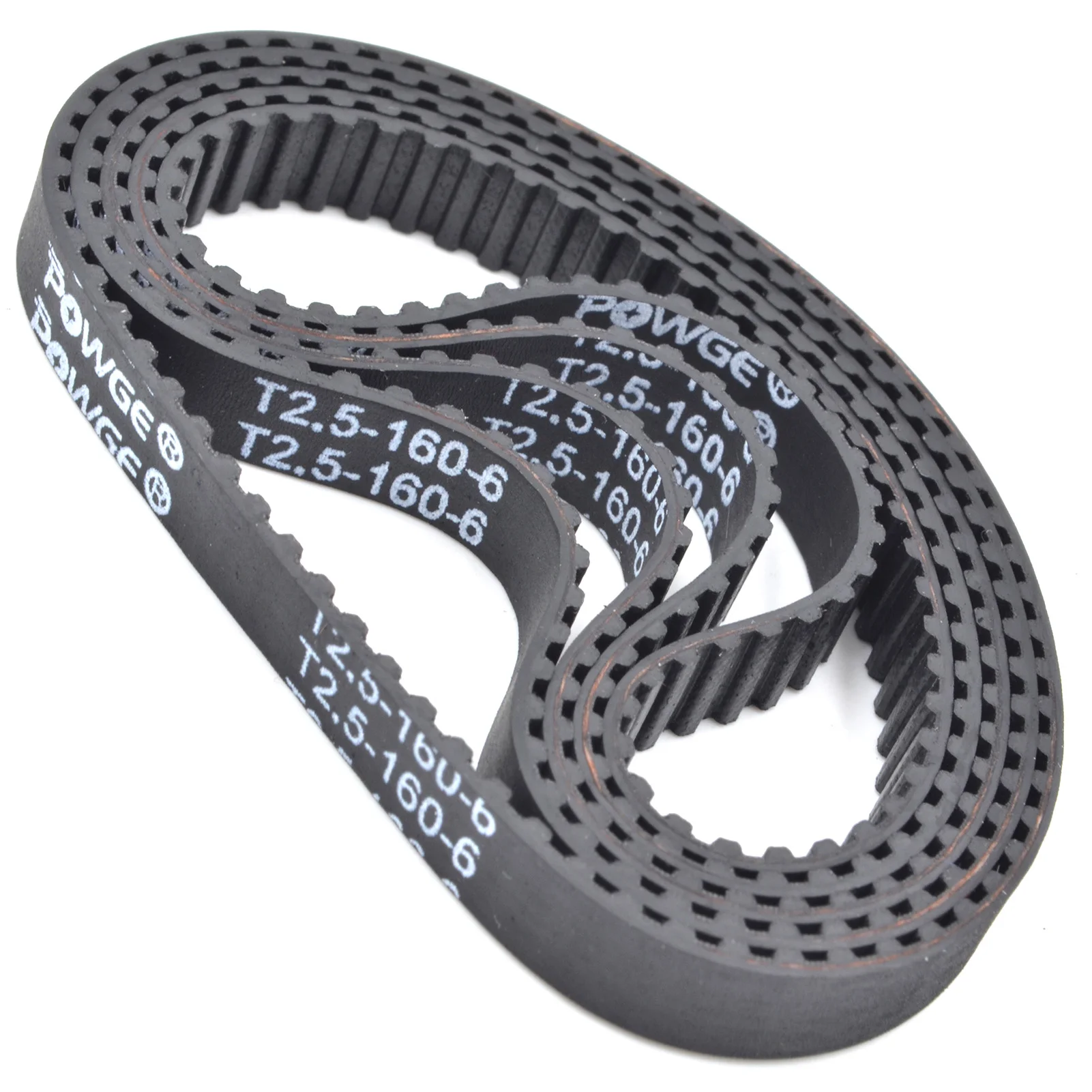POWGE T2.5 Timing belt Lp=102.5-230mm 105 120 125 130 135 145 150 155 157.5 160 162.5 165 170 172.5 177.5 180  182.5 185 187.5