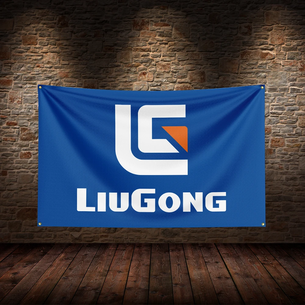 

3x5 Ft L-LiuGongs Flag Polyester Printed Mechanlcal Flags for Room Garage Decor