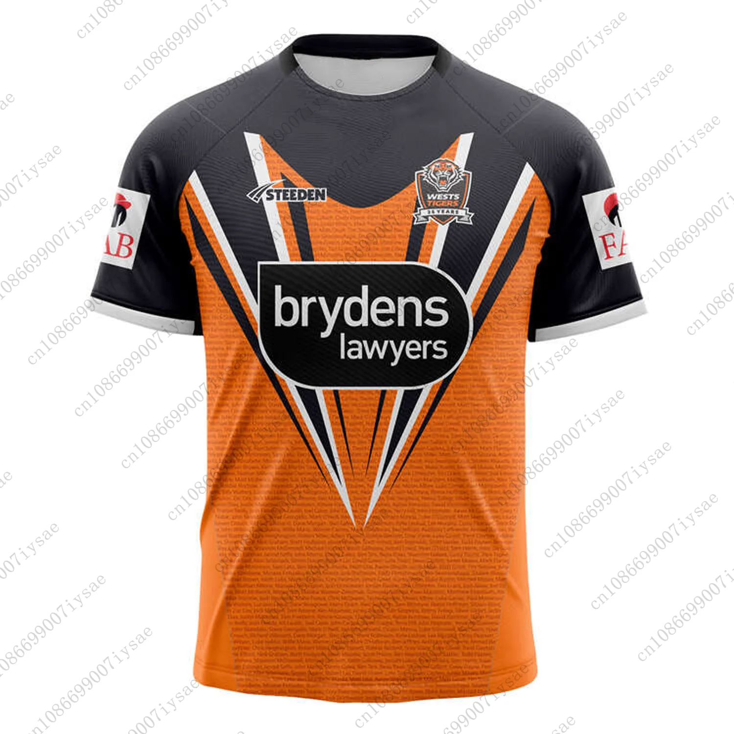 24/25 Tigers Team New Arrival Mens Rugby Jersey Newest Summer Breathable Training Football Uniform Oversized For Adult&Kid