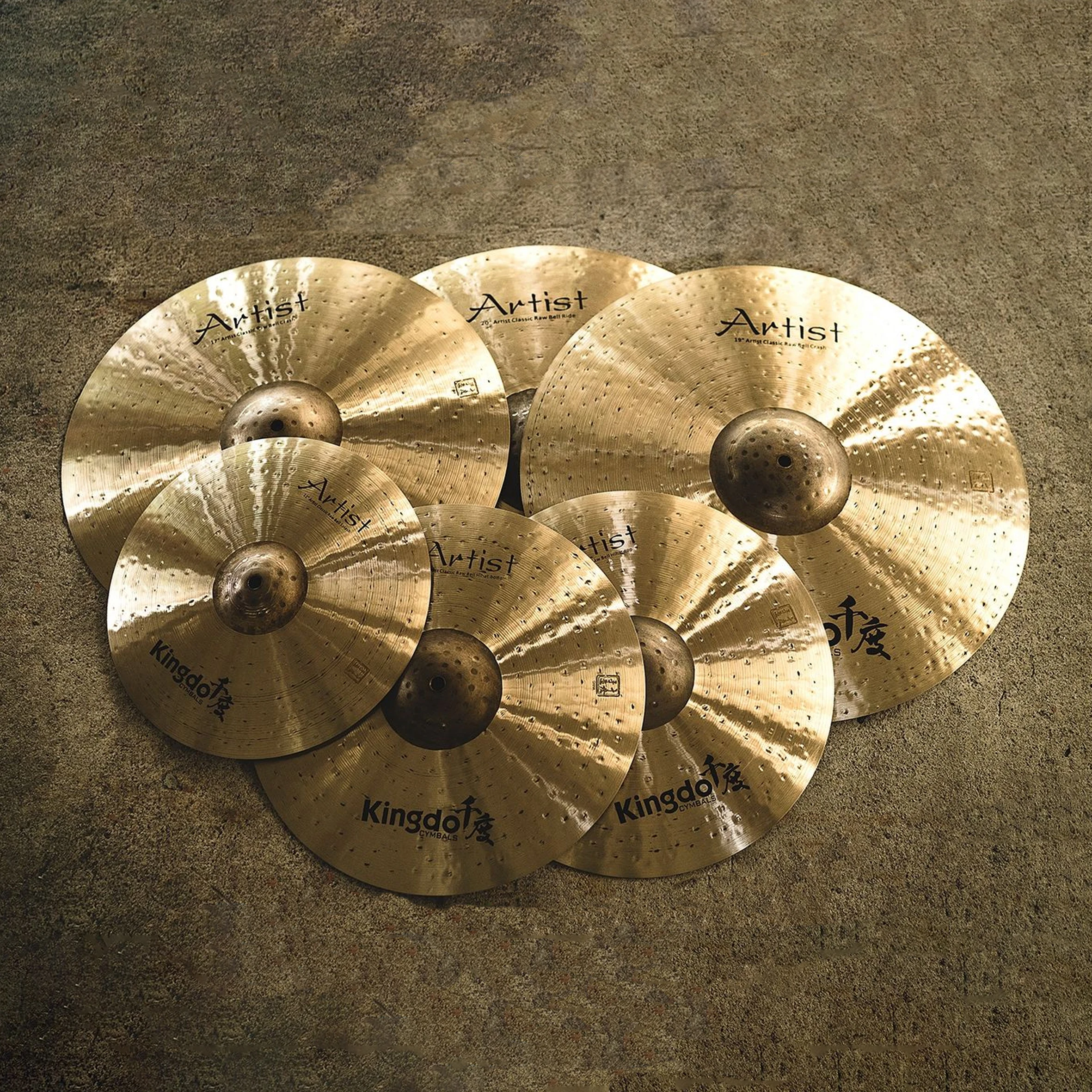 High‑Quality 100% Handmade B20 5‑Piece Drum Cymbal Pack Percussion Kit for Drum Kit Home Stage Music Performance Practice