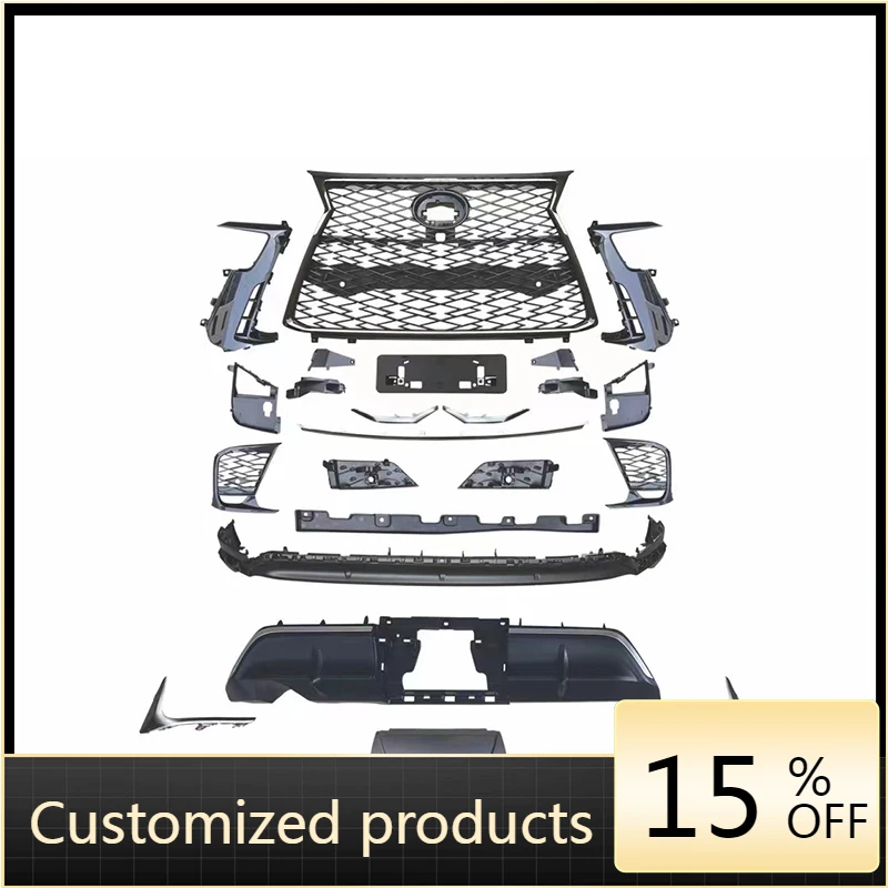 

Высококачественный и надежный материал LX600 PP, детали кузова автомобиля, передний бампер, задний бампер для обновления LX600 в спортивном стиле, комплект кузова