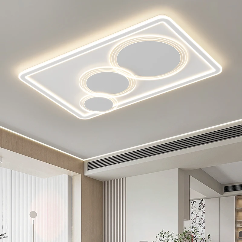 Modern Ceiling Lights Living Room Bedroom Kitchen Rectangle Square Circular Ceiling Lamp Indoor Lighting Fixture Home Decoration
