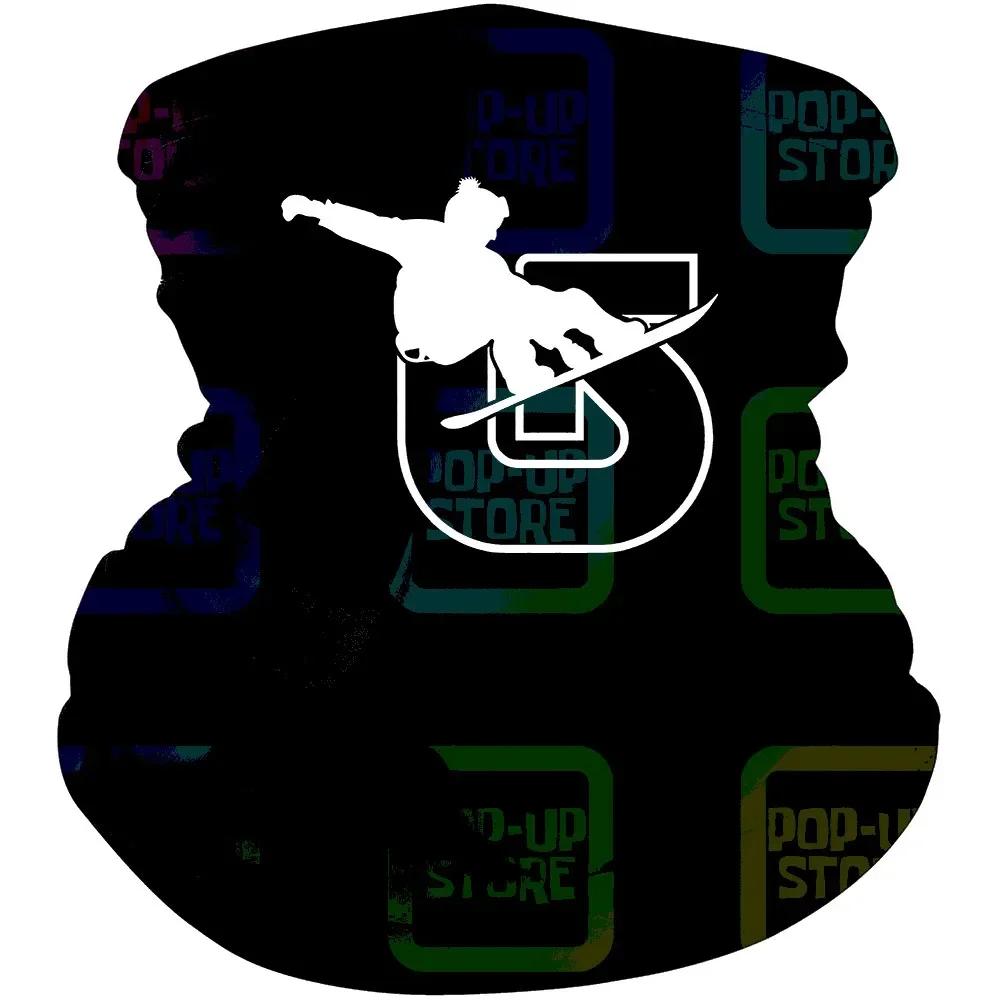 جديد بيرتون سنوبوردز قناع باندانا أسود وشاح الرقبة غطاء الفم الجراب #1