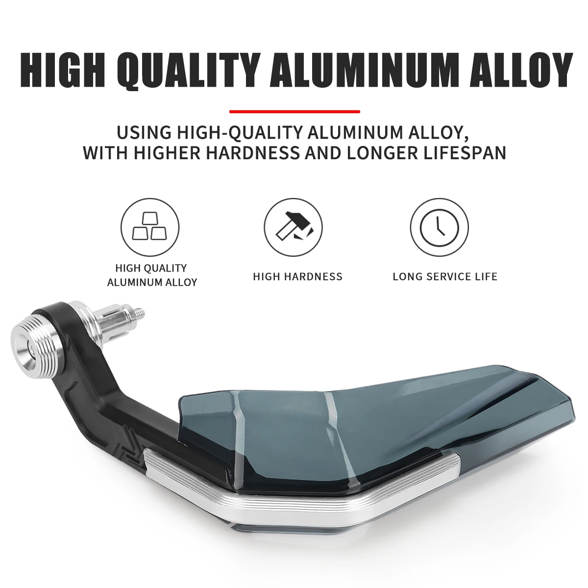 1Pair Motorcycle Hand Guards Wind Shield Protective Cover Handlebar Protection Aluminum Alloy ABS Handguard Accessories view 5