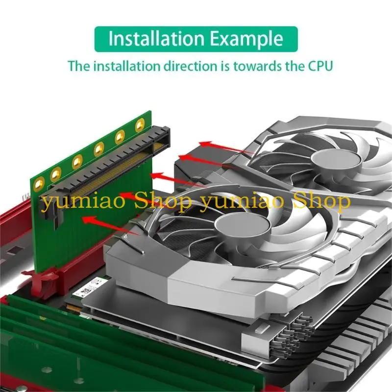 587B PCIE 90 Degree Risers Extension Card Adapters for 1U Computer Server Chassises