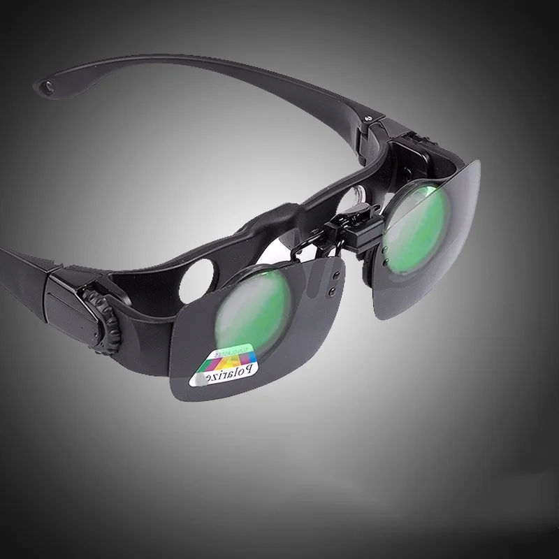 Imagem -02 - Ultra-clear Óculos de Pesca 8x Lentes de Ampliação Head-mounted Ocular para Precisão Close-up Visualização de Peixes e Flutuadores