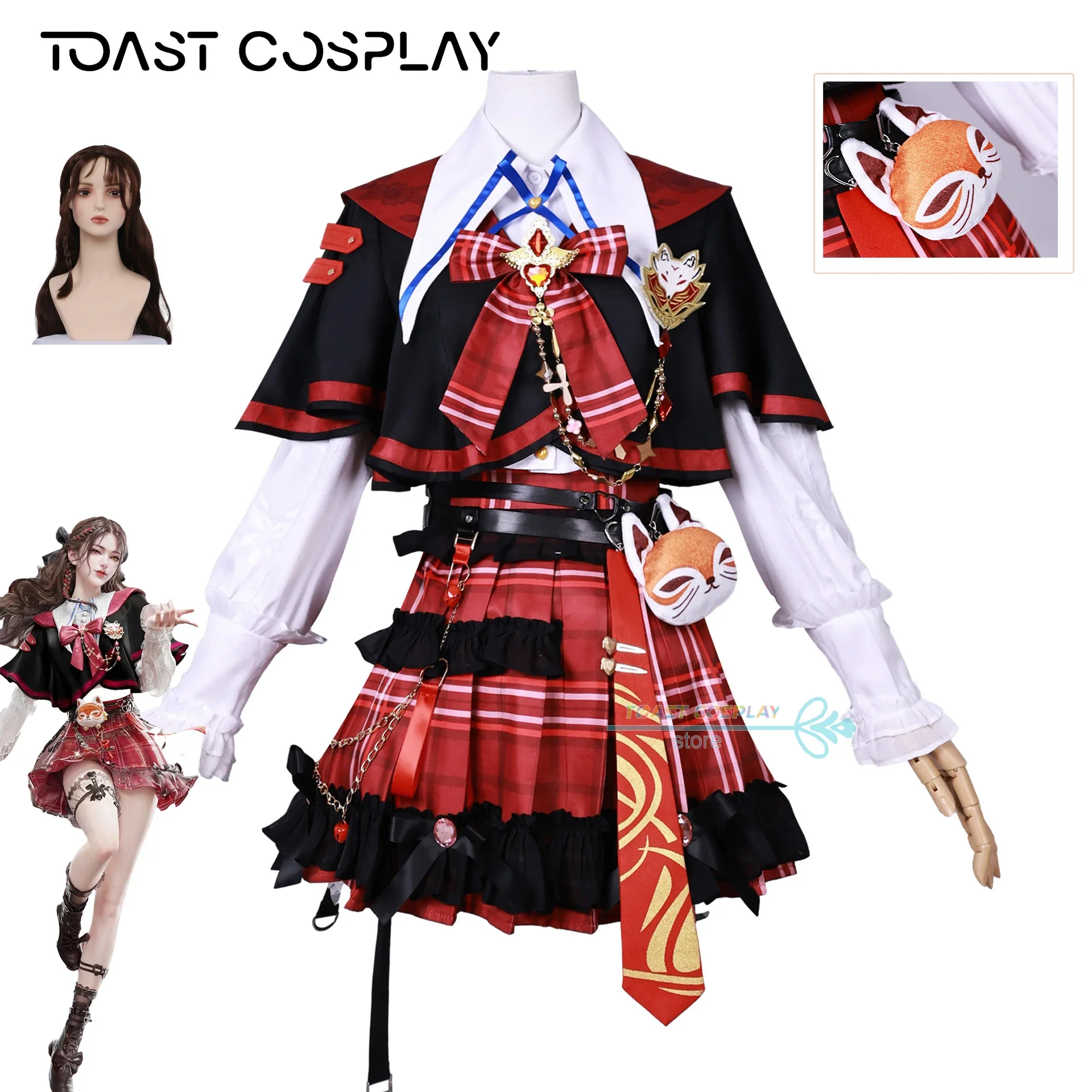 Tessa Cosplay Game Naraka: Bladepoint Kurumi Cosplay Costume Anime Suits Party Role Play Outfits Halloween Dress Uniform