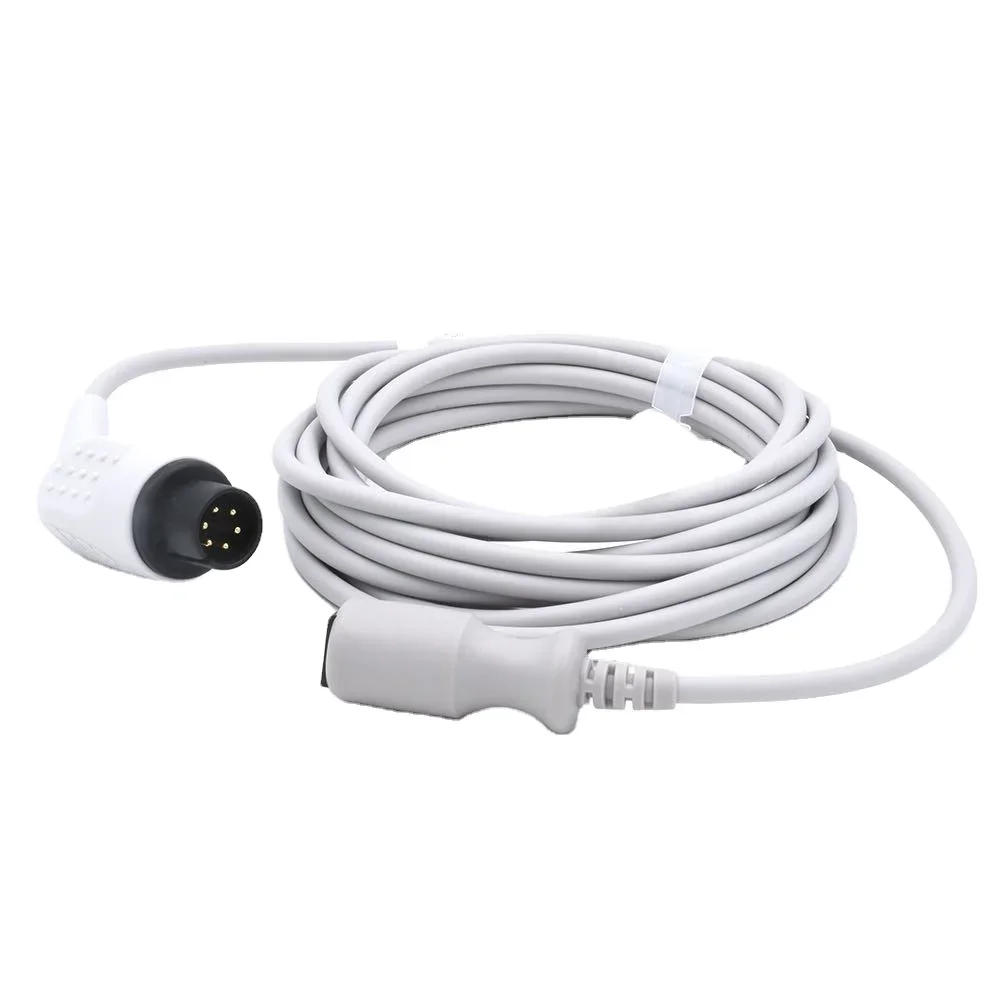 Cable Conector IBP de 6 Pines Compatible con Spacelabs, Mindray, Goldway, Medex, Abbott