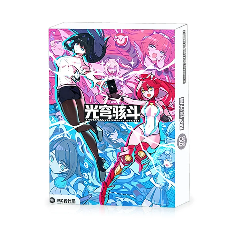 cyber-beauty-girl-tabletop-game-2v2-alliance-opposition-pve-cooperation-card-battle-game-for-3-4-players-casual-level