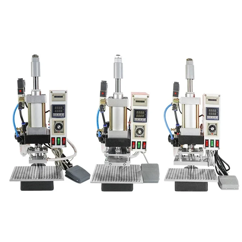 V/V Pneumatic Hot Stamping hine Book Leather Paper Wood Eming Emers Heat Prs Equipment