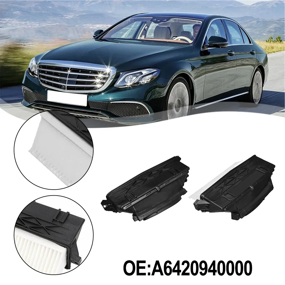 

2pcs Black Plastic Left&Right Air Filters For Mercedes 300/350 For CDI Engine OM642 OEM L-A6420941204 R-A6420940000 Accessories