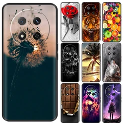 For Honor Magic7 Lite Case Black Cover Cool Lion Wolf Skull Silicone Soft Back Cases For Honor X9C Magic 7 Lite Protective Case