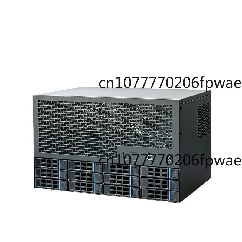 12-Disk NAS chassis ATX main board ATX power supply 8 full-height slots Enterprise home Synology AIO server