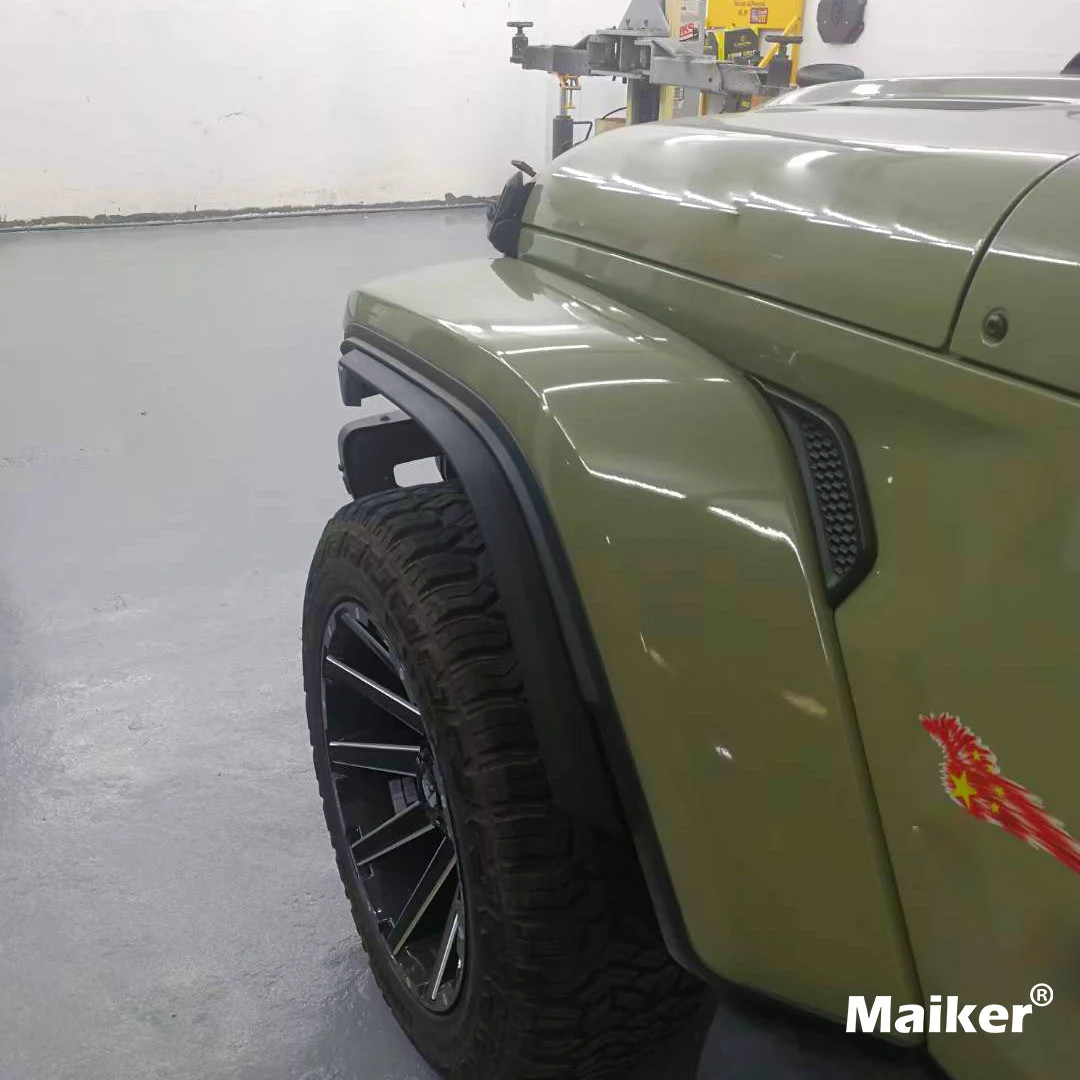 Original Low Fender Flares Extensions Trim With Rivet For Jeep Wrangler JL Accessories Maiker Manufacturer