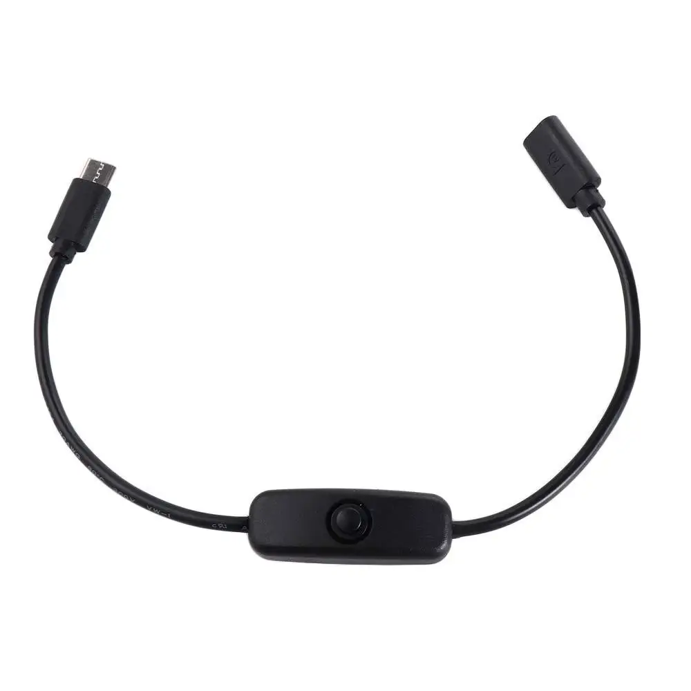 Cavo di prolunga per interruttore On Off da 27 cm USB-C maschio a femmina Porte di tipo C Cavo di alimentazione di tipo C Cavo di alimentazione di tipo C Alimentatore di tipo C