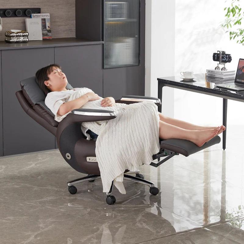 Designer Lazy Office Chair Salon Desk Leather Reading Relaxing Portable Office Chair Lounge Modern Taburete Home Furniture