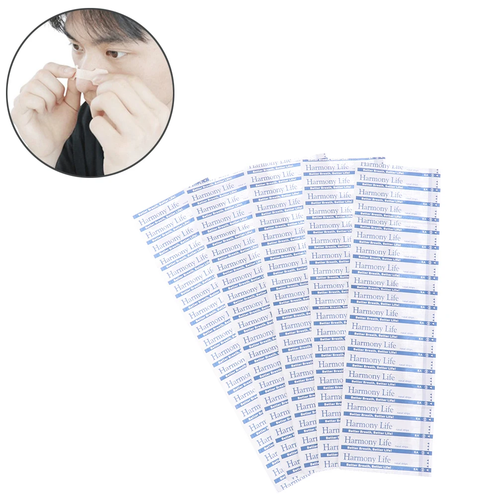 50Pcs 55x16MM Breath Nasal Strips Right Aid Stop Snoring Nose Patch Good Sleeping Patch Easier Better Breathe HealthCare