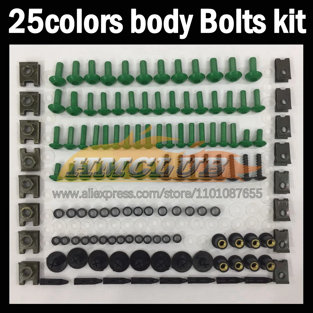 268ps Full Screws Kit Body bolt For DUCATI 749 999 S R CC 749-999 749S 999S 749R 999R 03 04 2003 2004 Fairing bolts screw NutS