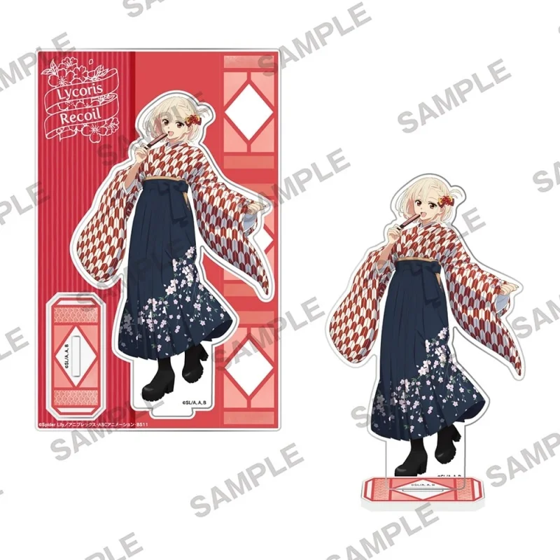 Anime Lycoris Recoil Feng Modern Series Chisato Nishikigi Takina Inoue Acrylic Stand Model Plate Keychains Desk Decor