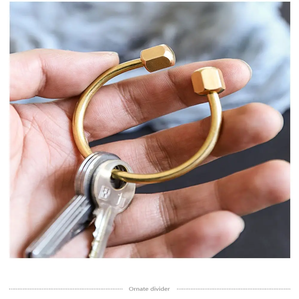 Unique Whistle Ruler DIY Craft Tools Jewelry Accessories Brass Keychain Key Ring Pendant