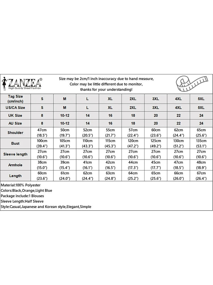 ZANZEA 2024 estate mezza manica camicia Vintage scollo a v sciolto Blusas Solid Lace camicetta donna moda coreana strisce polsino cinghie top