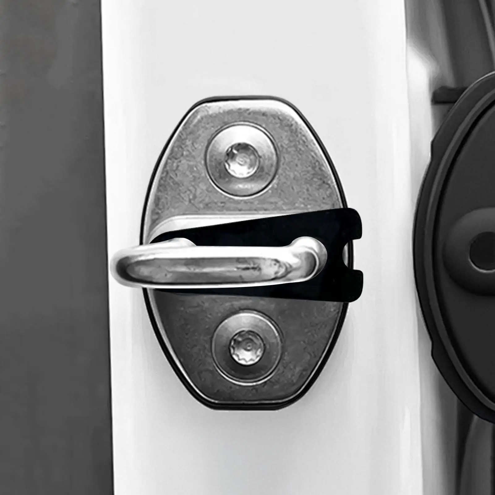 4pcs Silicone Car Door Lock Buckle Mute Shock Absorbing Cushion Elastic Anti-Collision Car Door Latch Protection Cover