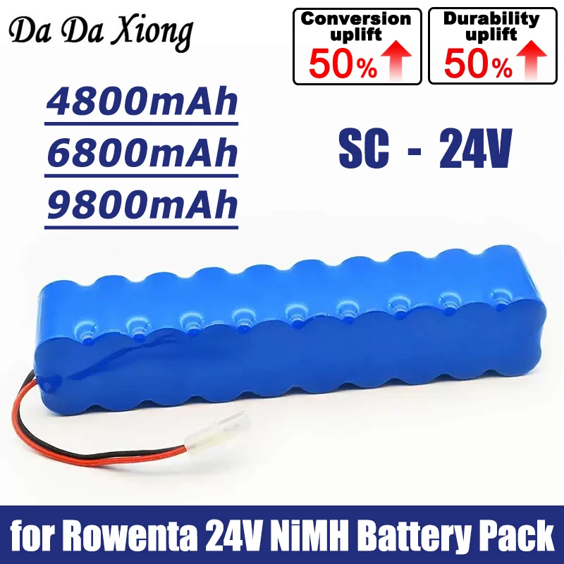 

9800mAh for Rowenta 24V NiMH Battery Pack CD Vacuum Cleaner Besen Air Force Extreme RH8770 RH8771WS RH877501 RH8779 RH877901